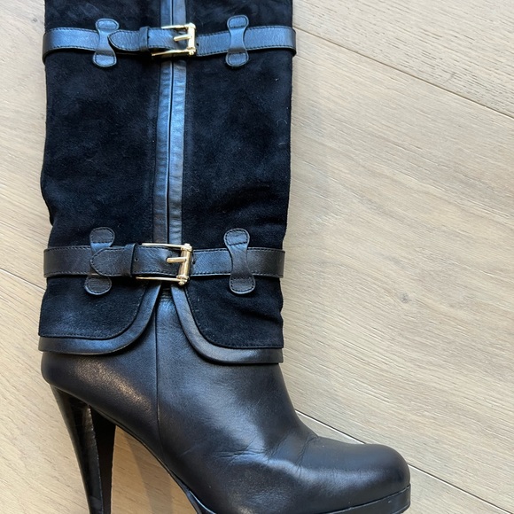 Cole Haan x Nike Leather and Suede Ankle Boots - Picture 2 of 4